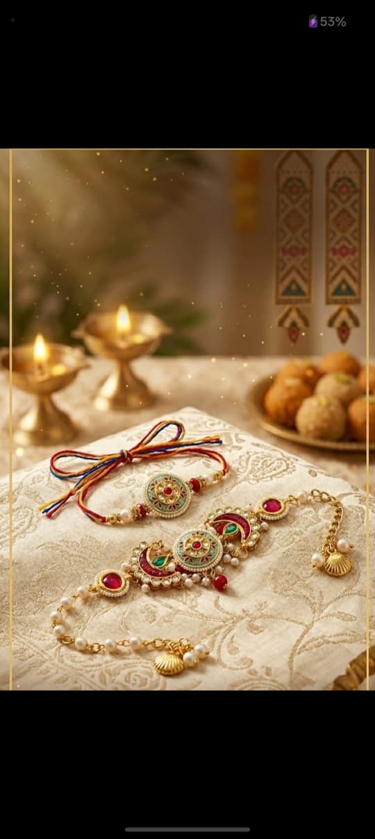 Premium Festive Rakhi Set
